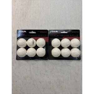 Stiga 1 Star Table Tennis Balls 6/pack- Set Of 2 - New In Packages